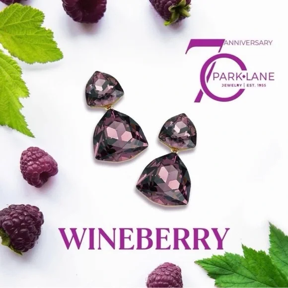 Park Lane Wineberry Earrings - Picture 2 of 2